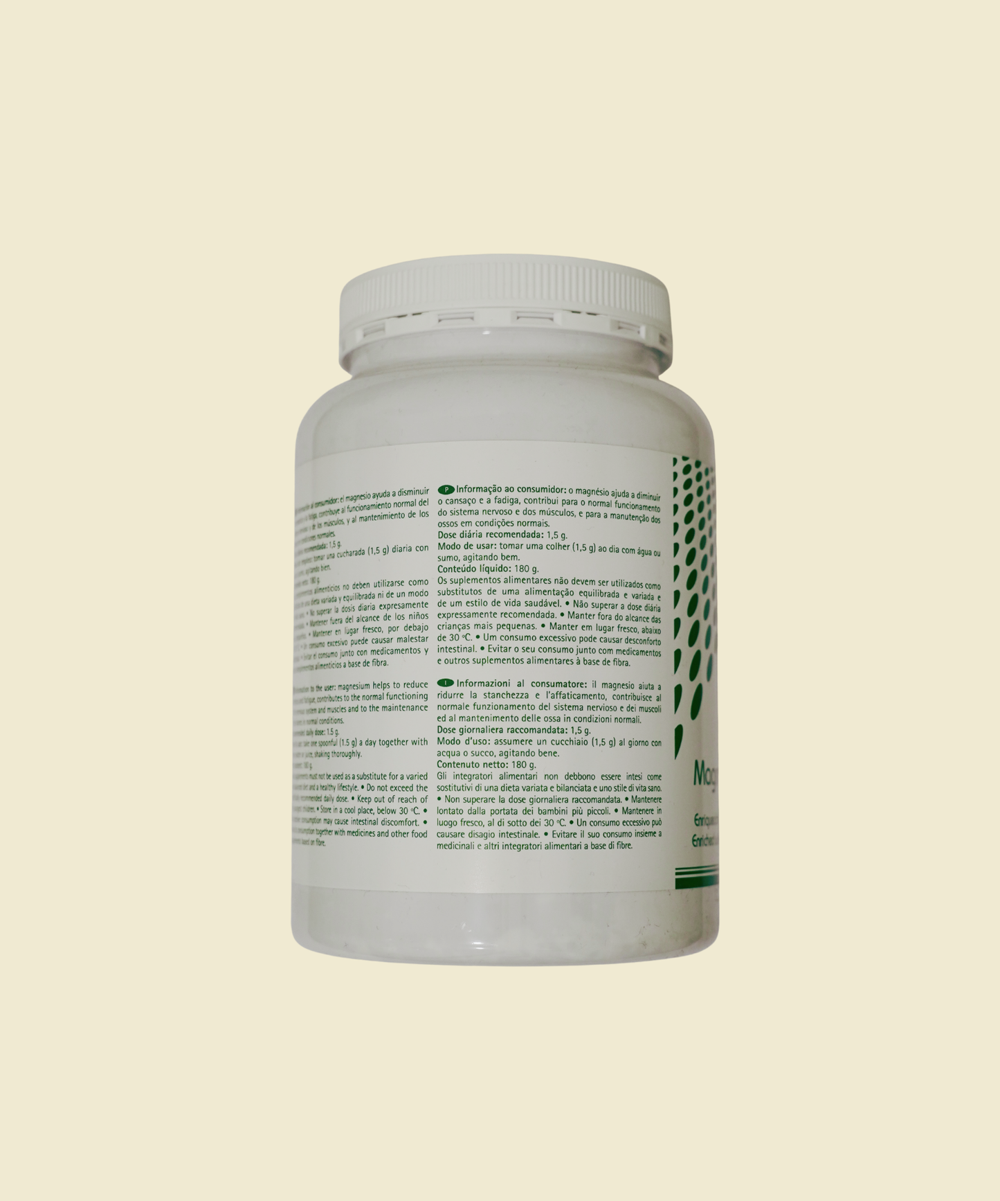 Magnesio Polvo | 180 g – Tegor