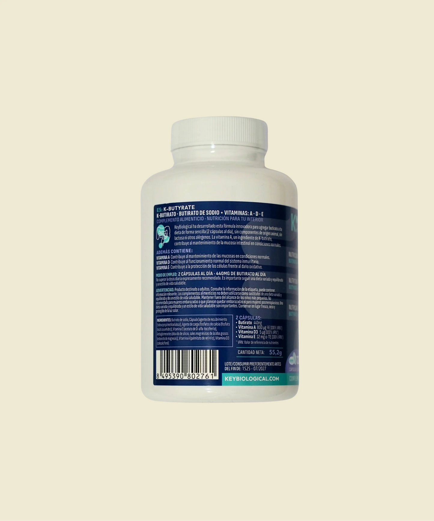 K-Butyrate | 120 capsulas – Keybiological