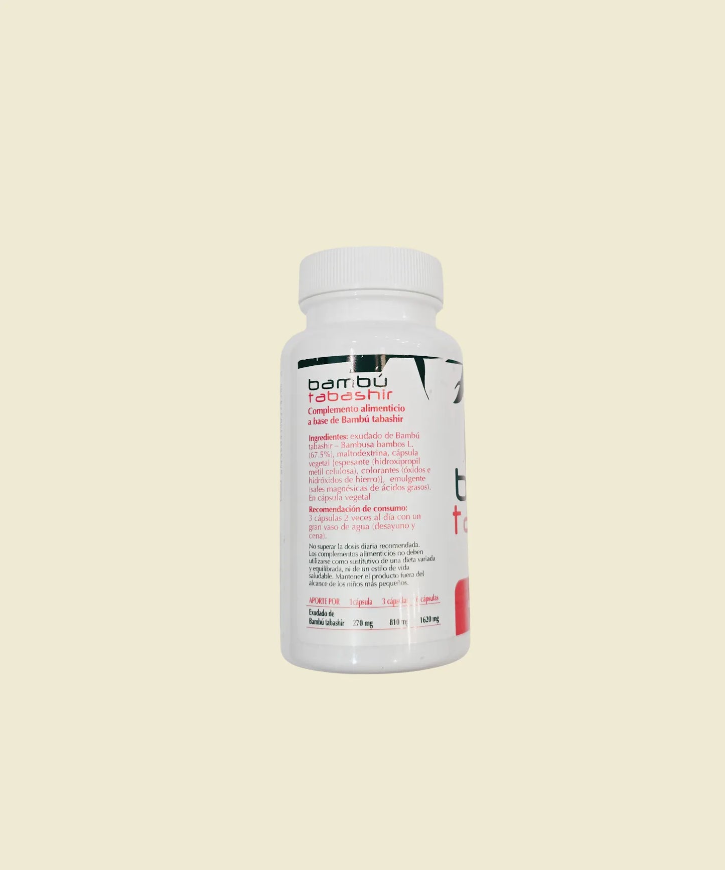 Bambú Tabashir | 90 cápsulas – Plantis