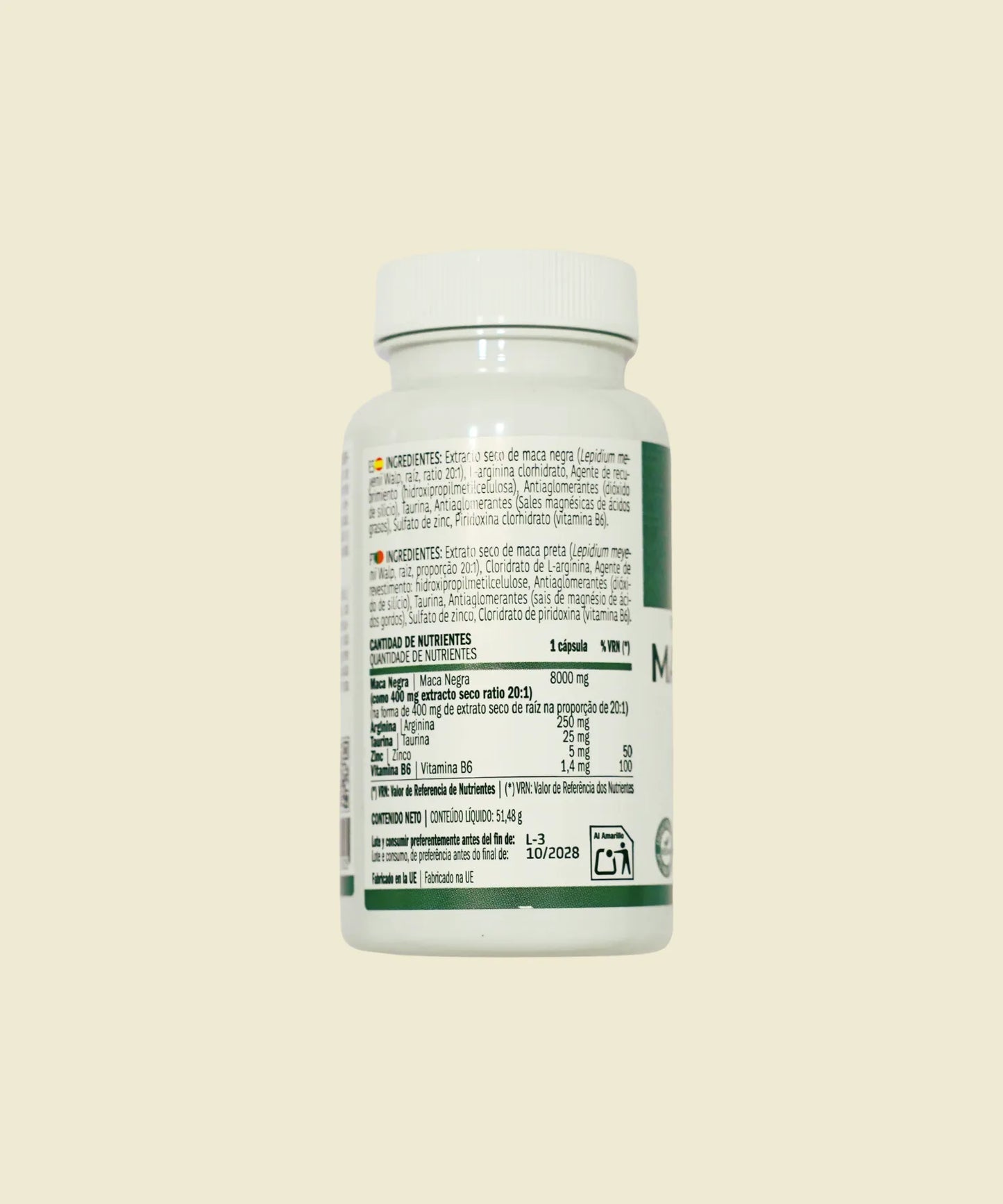 Maca Negra 8000 mg | 60 cápsulas – Derbós