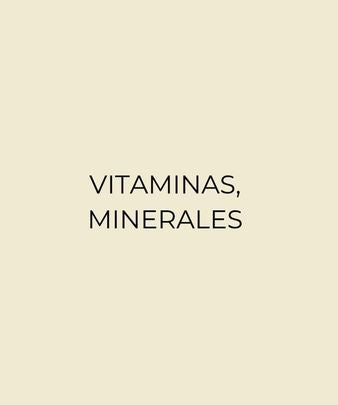 Vitaminas, minerales