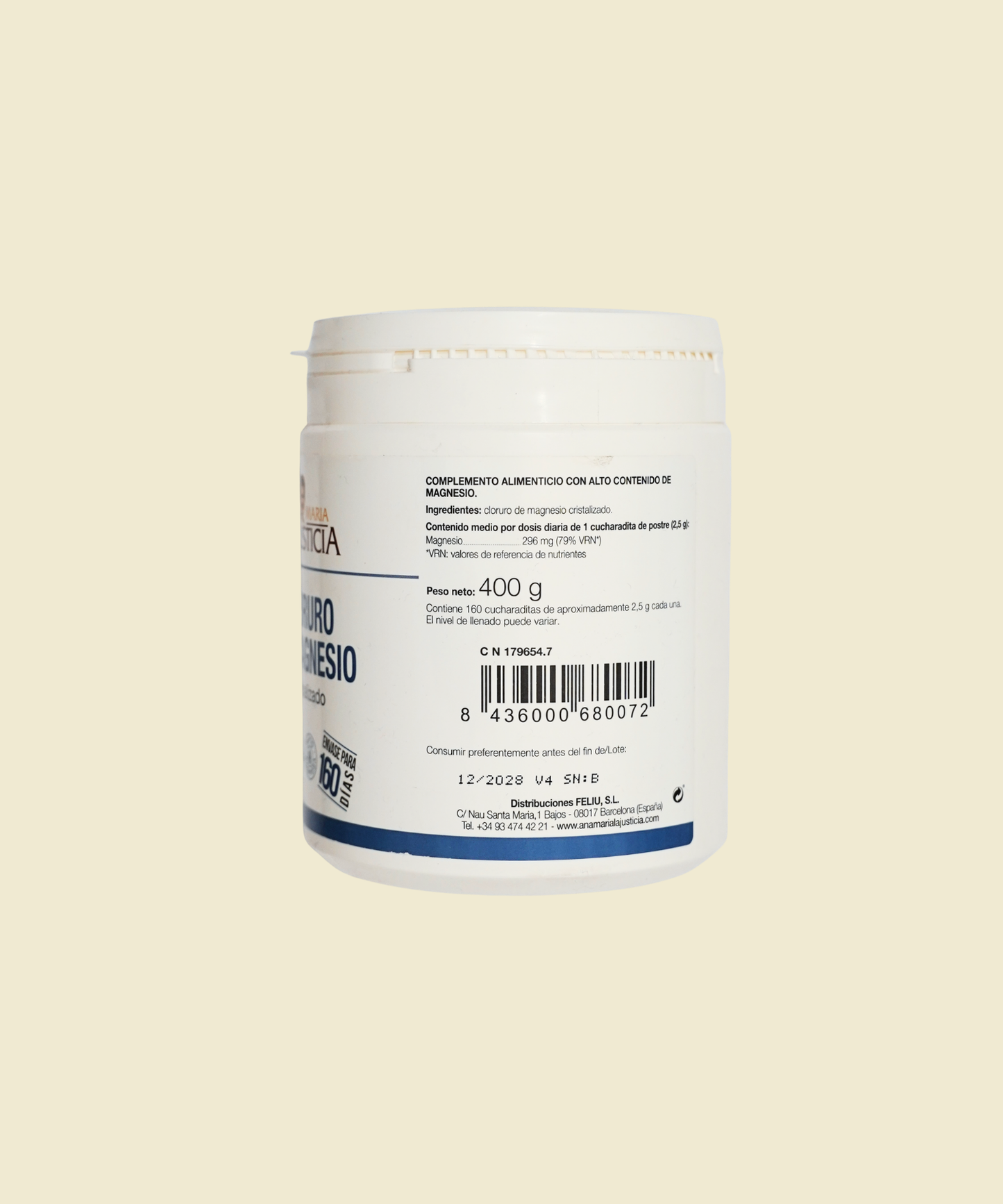 Cloruro de Magnesio | 400 g – Ana María Lajusticia
