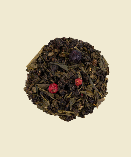 Fruity eldelflower - té oolong y té verde con flores y frutos rojos