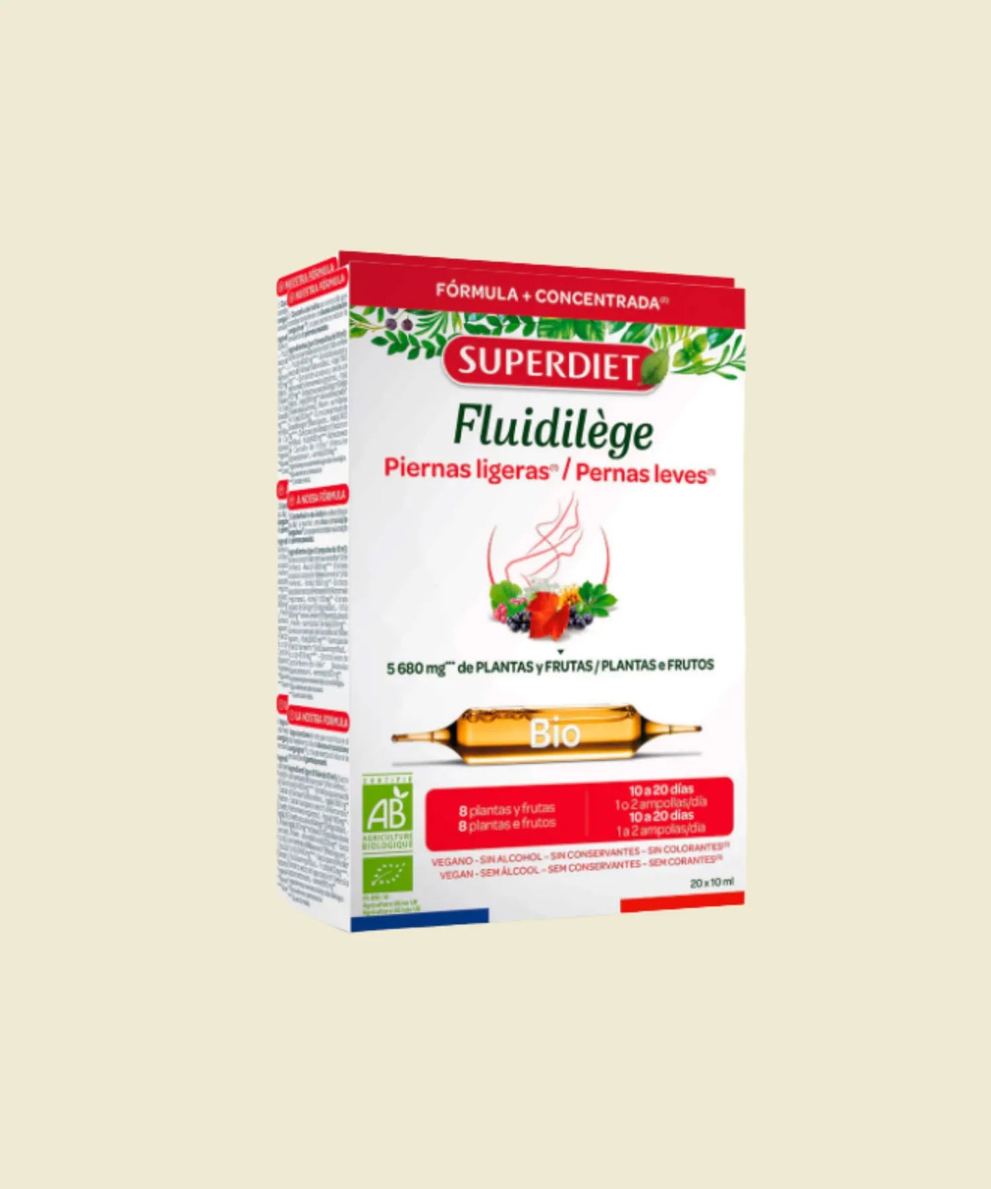 Fluidilege Bio | 20 ampollas – Superdiet