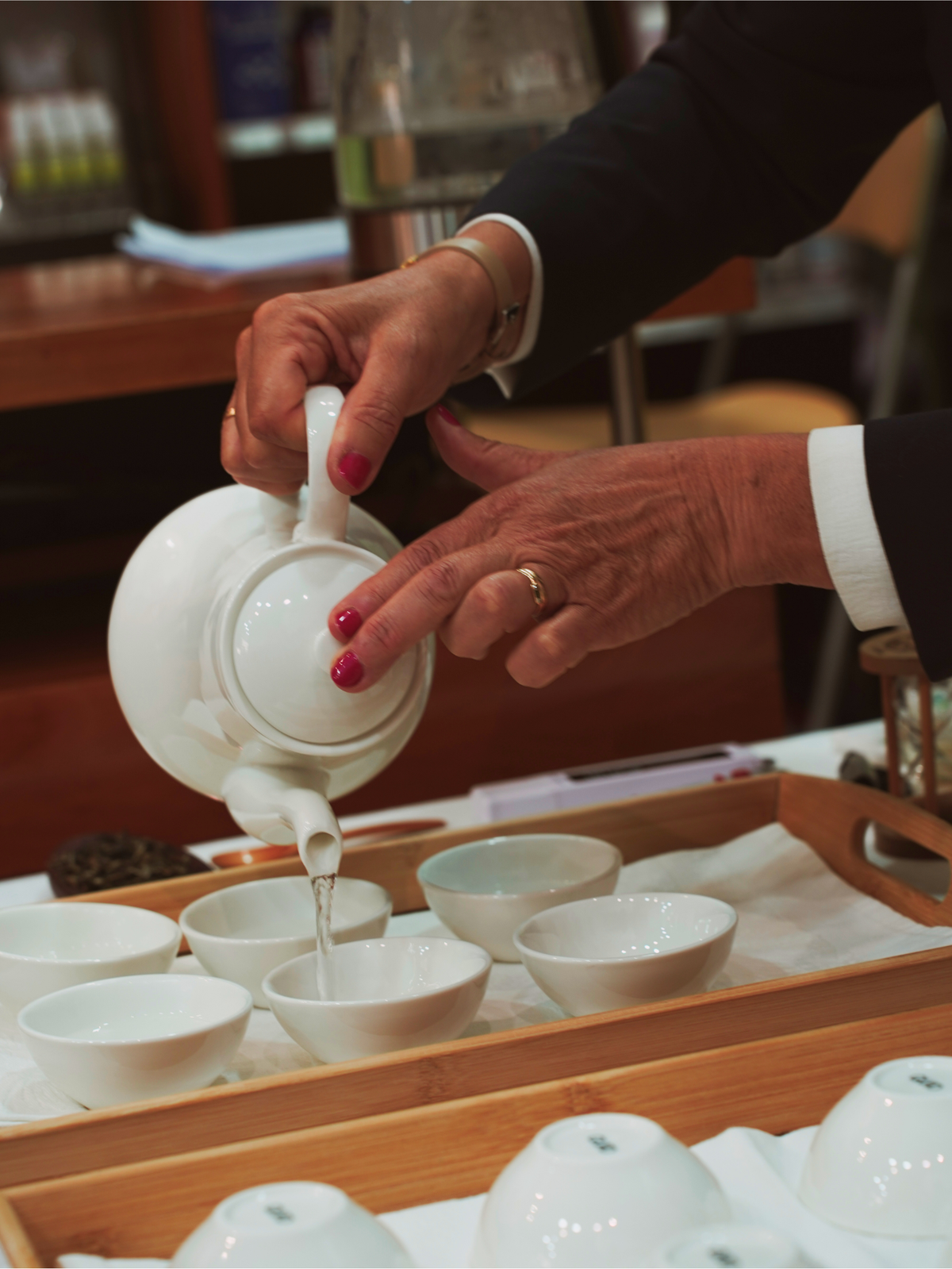 Cata de té japonés