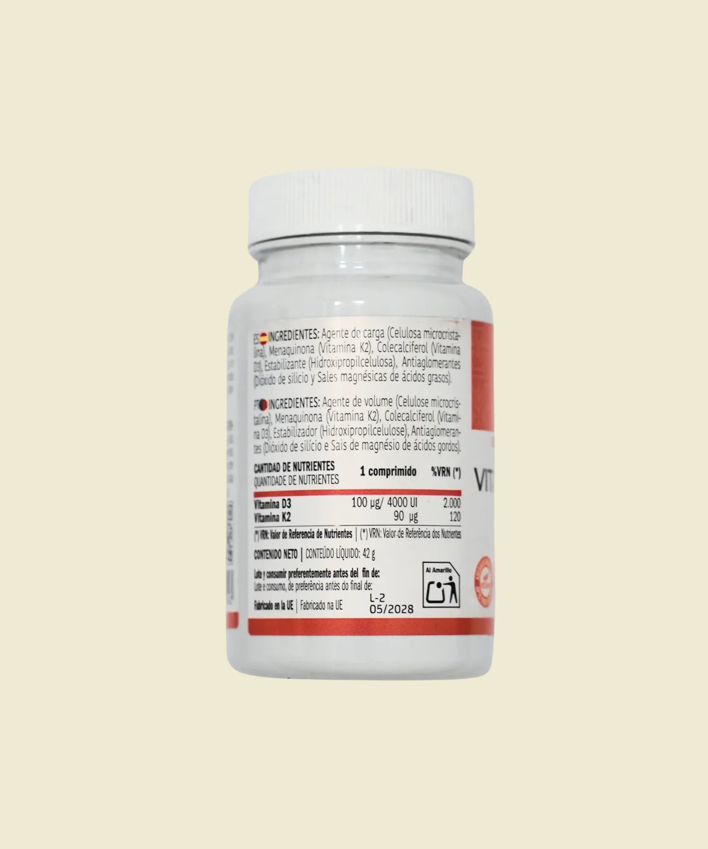 Vitamina D3 + K2 | 90 cápsulas – Derbós