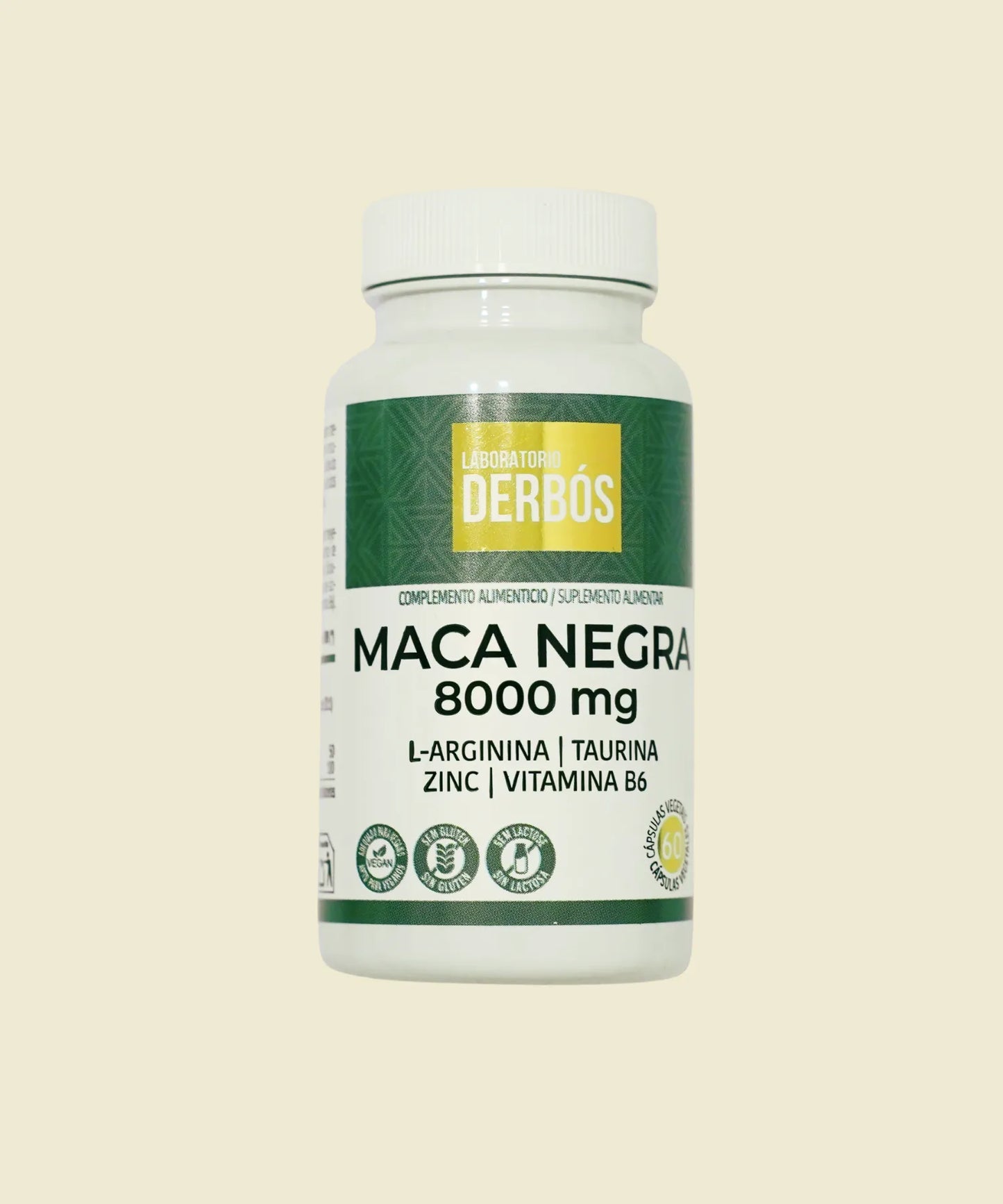 Maca Negra 8000 mg | 60 cápsulas – Derbós