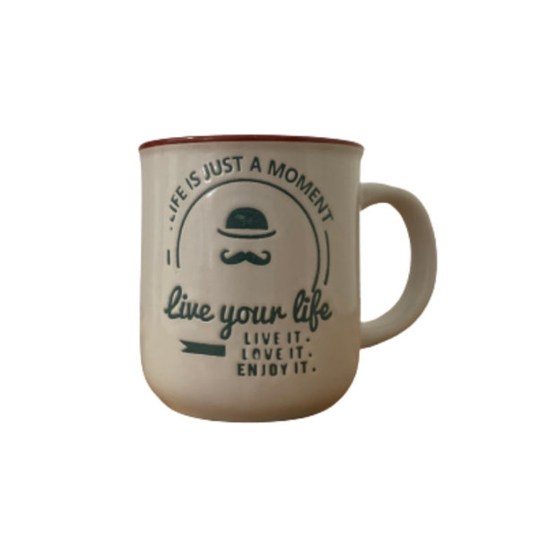 Taza para té "life is just a moment"